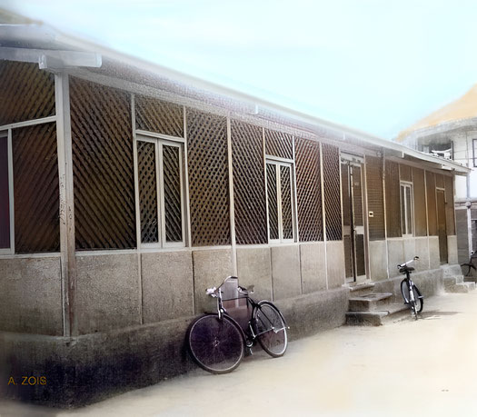  MERWAN IRANI'S  HOME  - 765 Dastur Meher Road, Butler Mohalla Camp, Pune. Image rendition by Anthony Zois.