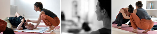 chaque position de yoga engage le corps, la respiration et la concentration.