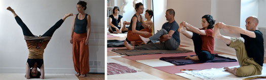 l'expérience de l'enseignant.e permet au pratiquant de Hatha Yoga de dépasser ses limites en se respectant. Il évolue sous le regard bienveillant de l'enseignant.