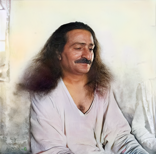  7A. May 15, 1936 - Meher Baba at Meherabad, India  - Original full size image