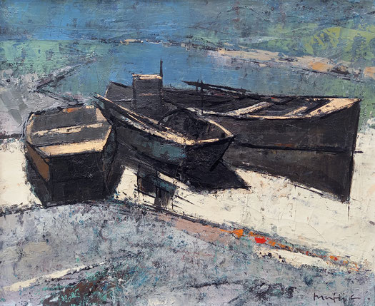 exposition de tableaux#tableaux vaudois#huile sur toile#Chavaz#Hermanjat#Clément#Geisser#Olsommer#Buchet#Birbaum#Louedin#Mafli#Hainard#Genoud#Yoki#G. François#