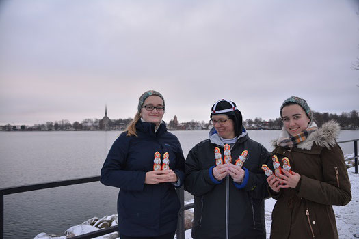 Maria Korten, Sr.Monika und Lioba Dietz am Nikolaus-Tag