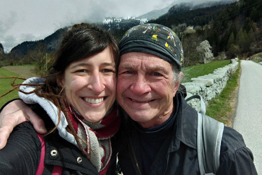 Binational couple, age gap couple, Viamala Gorge, Switzerland