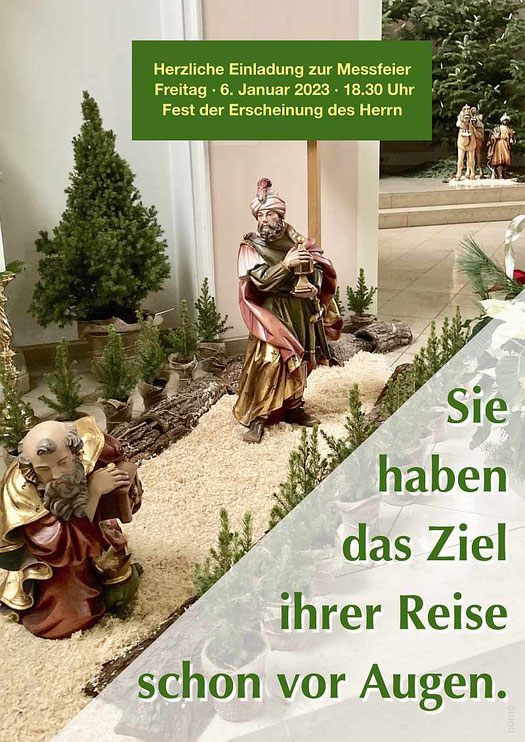 Fotokcollage mit Teilen unserer Weihnachtskrippe