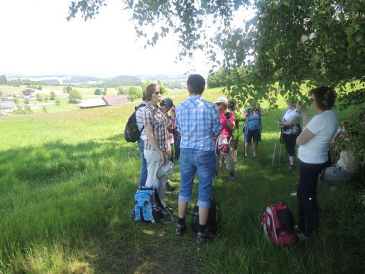 Kurze Rast vor dem Anstieg zum Luag.