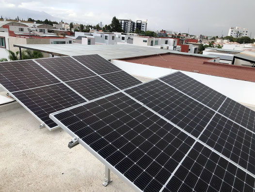Paneles Solares de 550wp instalados en Cholula, Puebla 