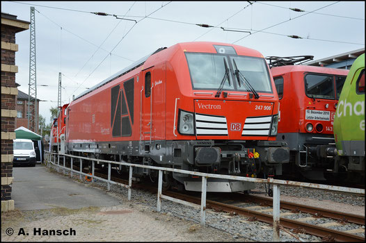 Am Folgetag ist "Grischan" dann neben den anderen Maschinen in Zwickau Hbf. abgestellt