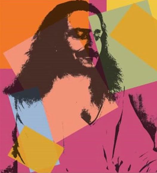 Pop Art Meher Baba Sticker-1971
