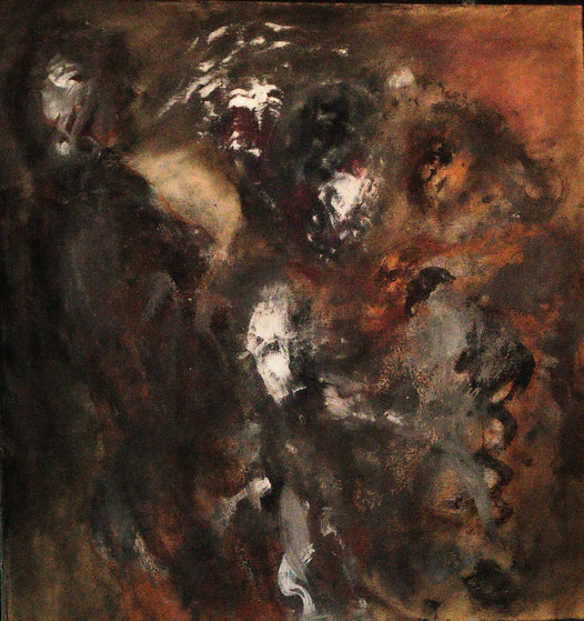 Up popped the devil,  Acryl auf Leinwand, 80x80, 2012