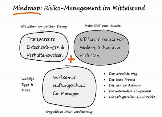 Risiko-Consulting: Mindmap + Infographik. Risiko-Management im Mittelstand.
