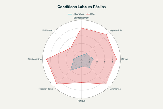 Conditions de labotatoires vs réalité