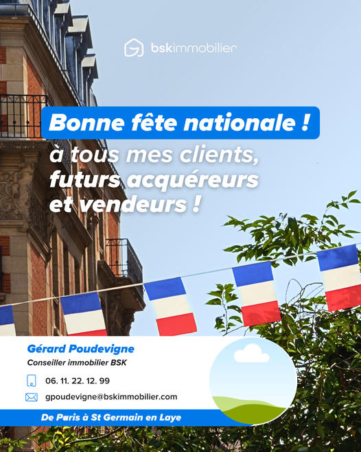 Pour votre estimation immobilière de St Germain en Laye (Yvelines) à Paris Ile de France.