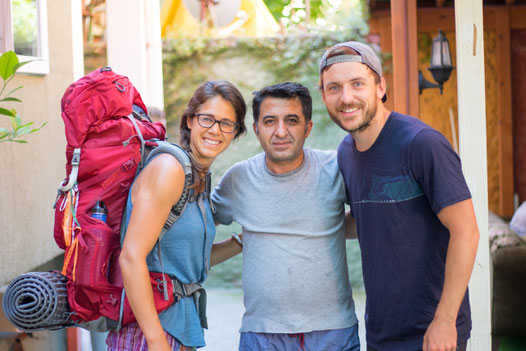 Saing goodbye to Yusuf from Edirne