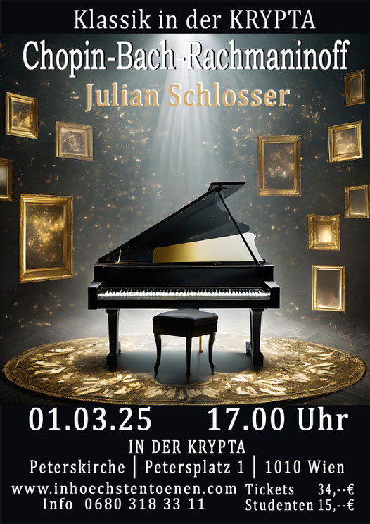 Chopin, Bach, Rachmaninoff  Klavierkonzert  in der KRYPTA