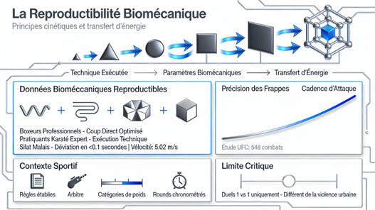 La reproductibilité biomécanique des arts martiaux