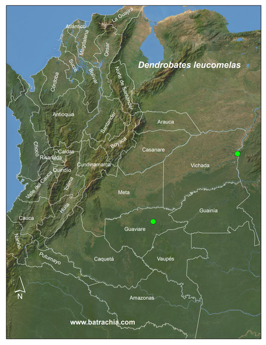 Lista y Mapas Anfibios de Colombia