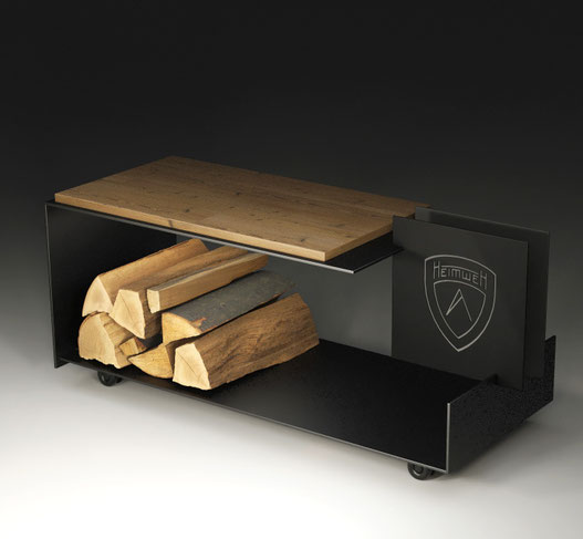 Holzlager oder mobiler Feuertisch 