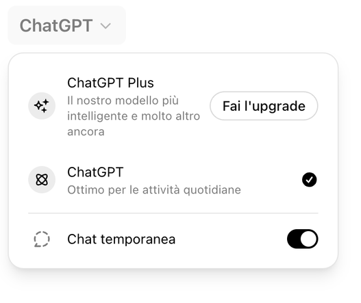 Indicazioni tramite screenshot per attivare le chat effimere