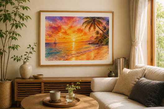 部屋に飾るインテリアAIアート