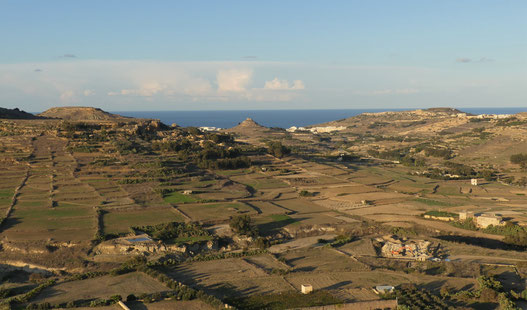 Aussicht von der Cittadella in Victoria (Gozo)
