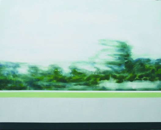 Manfred M. Rubrecht: Schnellstraße 3, Öl auf Leinwand, 100 x 80 cm, 2024