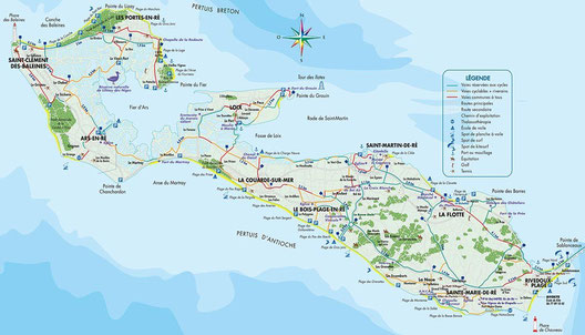 Carte des pistes cyclables