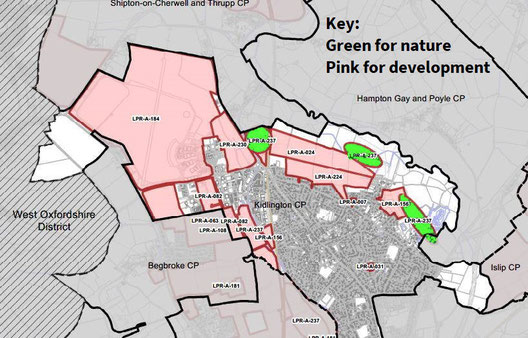 Kidlington Parish Council sites in Local Plan 2040
