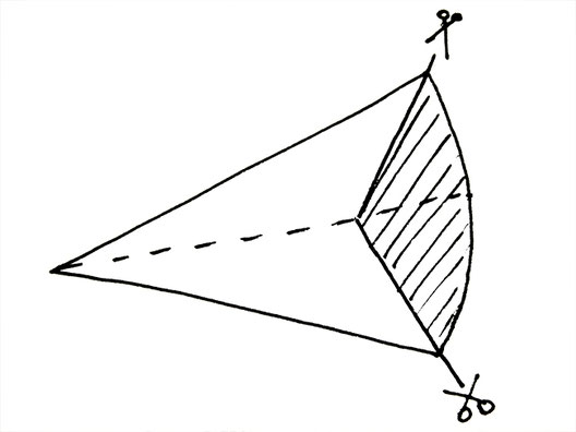 stern aus papier-quadrat, schnittlinien, kathrins papier