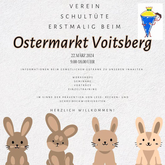 Der Verein Schultüte ist erstmalig beim Ostermark der Stadt Voitsberg 2024 vertreten.