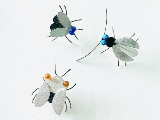 Silke-Erdtmann-Schmuck_Käferbroschen-Silber