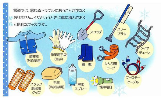 雪道用の搭載グッズ