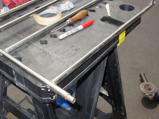 Tube steel insert added to reassemble the side rails