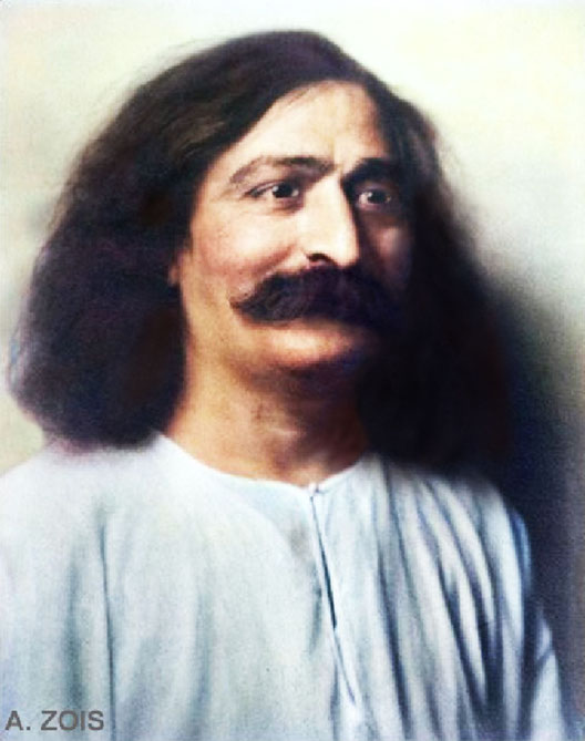 1931, Nov 26th. Meher Baba in New York City. Photo taken by Arnold Genthe. Image rendition by A. Zois.