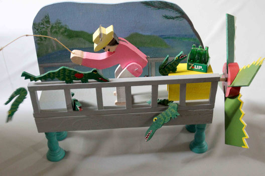Baba fishing whirligig