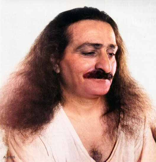  7B. May 15, 1936 - Meher Baba at Meherabad, India.  Trimmed image