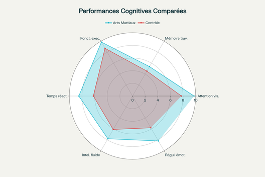Comparaison des performances cognitives : pratiquants d'arts martiaux vs groupe contrôle