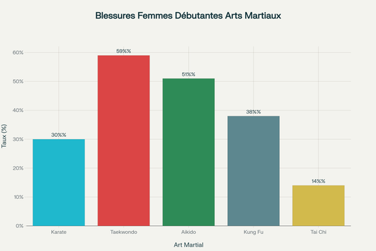 Comparatif des taux de blessures chez les femmes selon la discipline martiale (étude comparative)