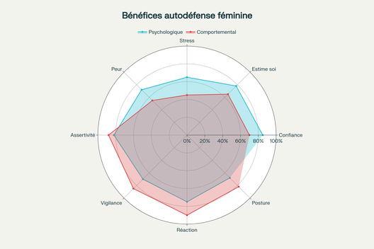 Comparaison des bénéfices psychologiques et comportementaux des formations d'autodéfense