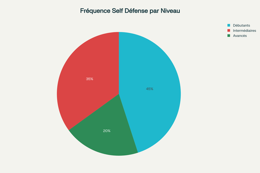 Fréquence d'entraînement recommandée en self défense selon le niveau de pratique