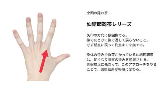 パームリセット：手を撫でる調整