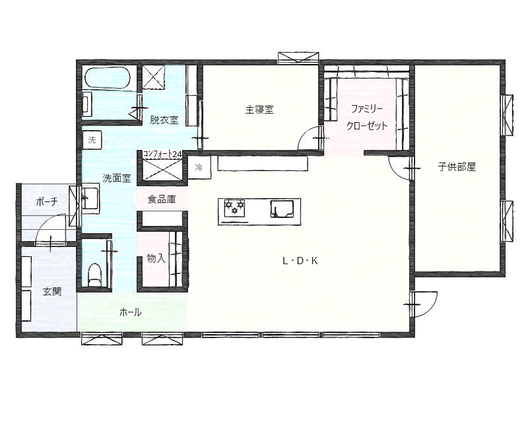 間取り図　1階