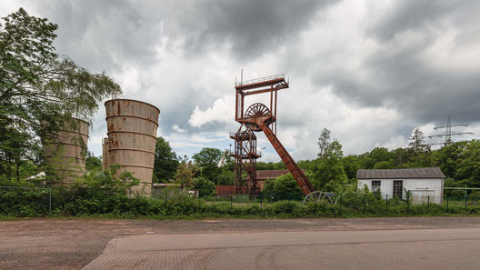Grube Maybach, Schacht Erkershöhe 2 in Friedrichsthal im Saarland (Bergwerk im Saarland)