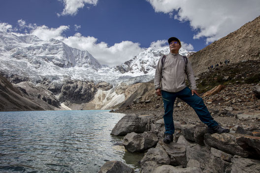 www.klimawandel-report.com; Klimawandelfolgen; Gletschersee Palcacoha in den Anden in Peru; Bergbauer Saul Luciano Lliuya vs. RWE