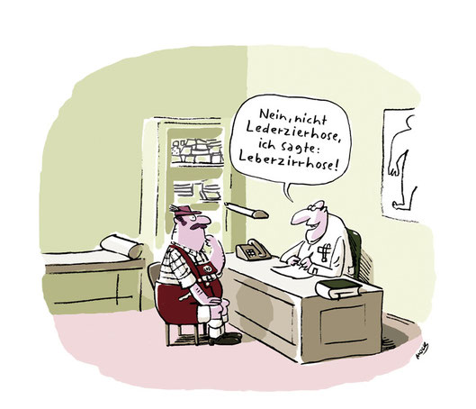 Cartoon von Mock zum Thema Medizin