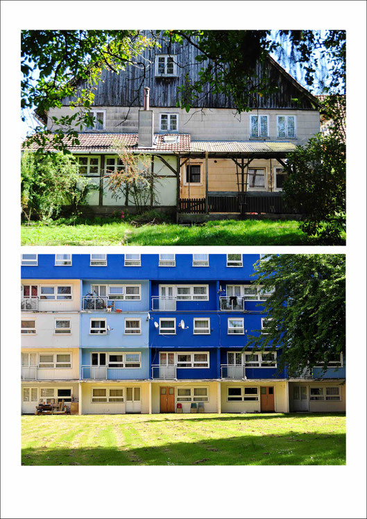Detached house nearby the river Weser in Gimte where I spent my childhood |  Block of flats in Bristol