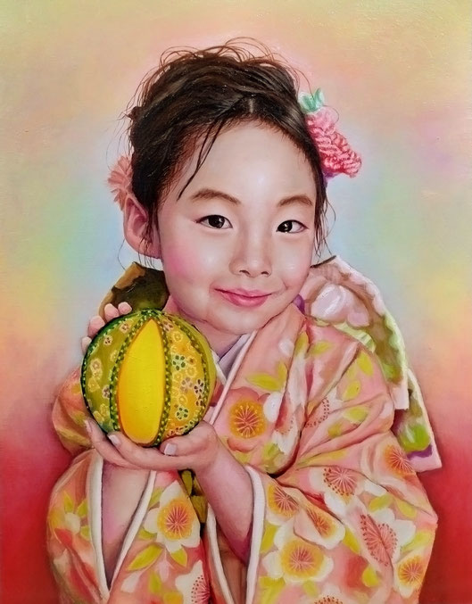 ご依頼品・Ｆ6号・油絵肖像画