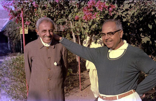 Feram ( L ) with Bhau Kalchuri ; photo taken by David Fenster
