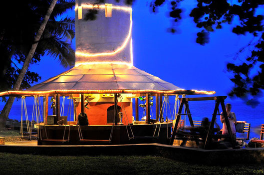 The 'Swing Bar' at the Severin Sea Lodge, Mombasa, Kenya. Dante Harker