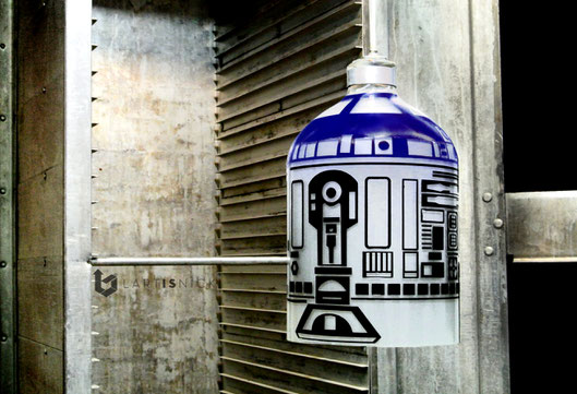 R2D2: lampe upcycling 