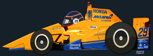 Fernando Alonso & Dallara IC-12 with Honda